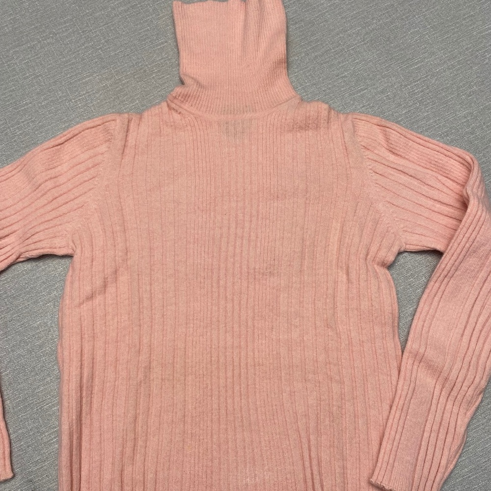 Peach Turtleneck Sweater